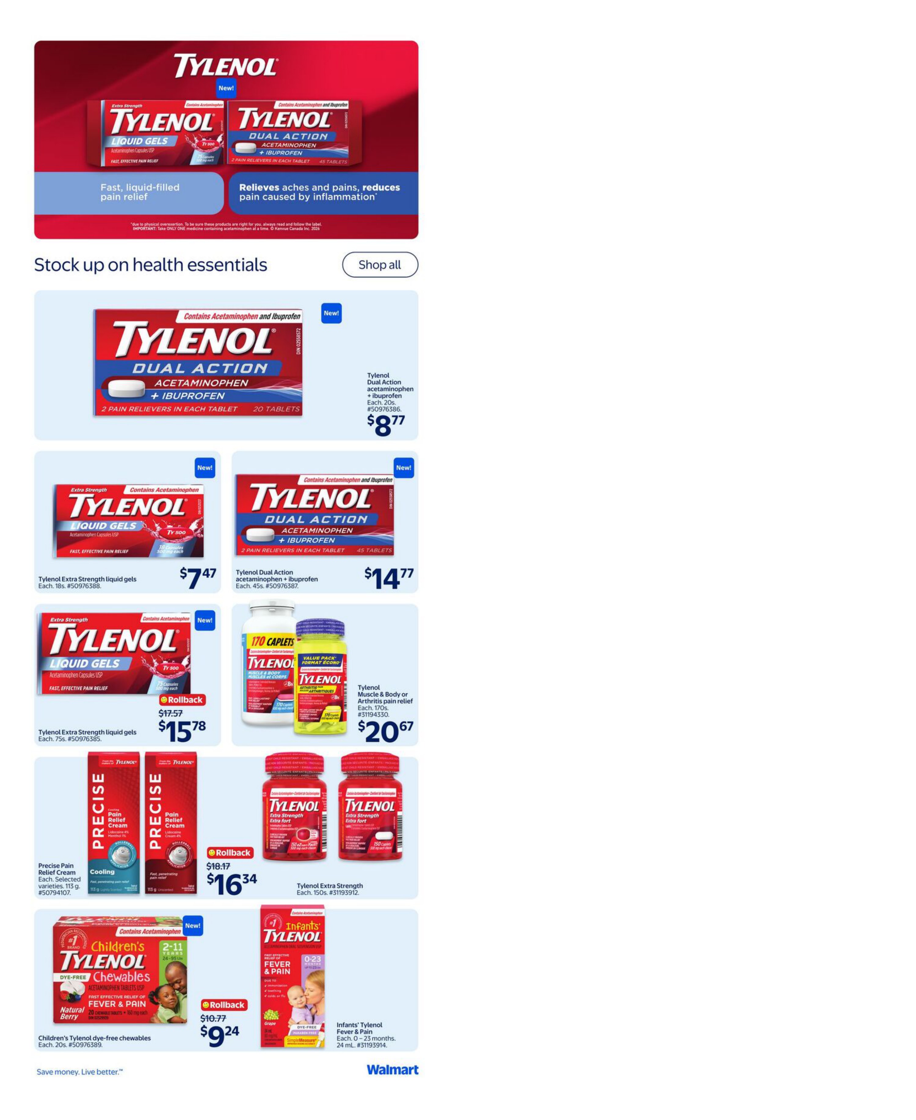 Children's Tylenol dye-free chewables